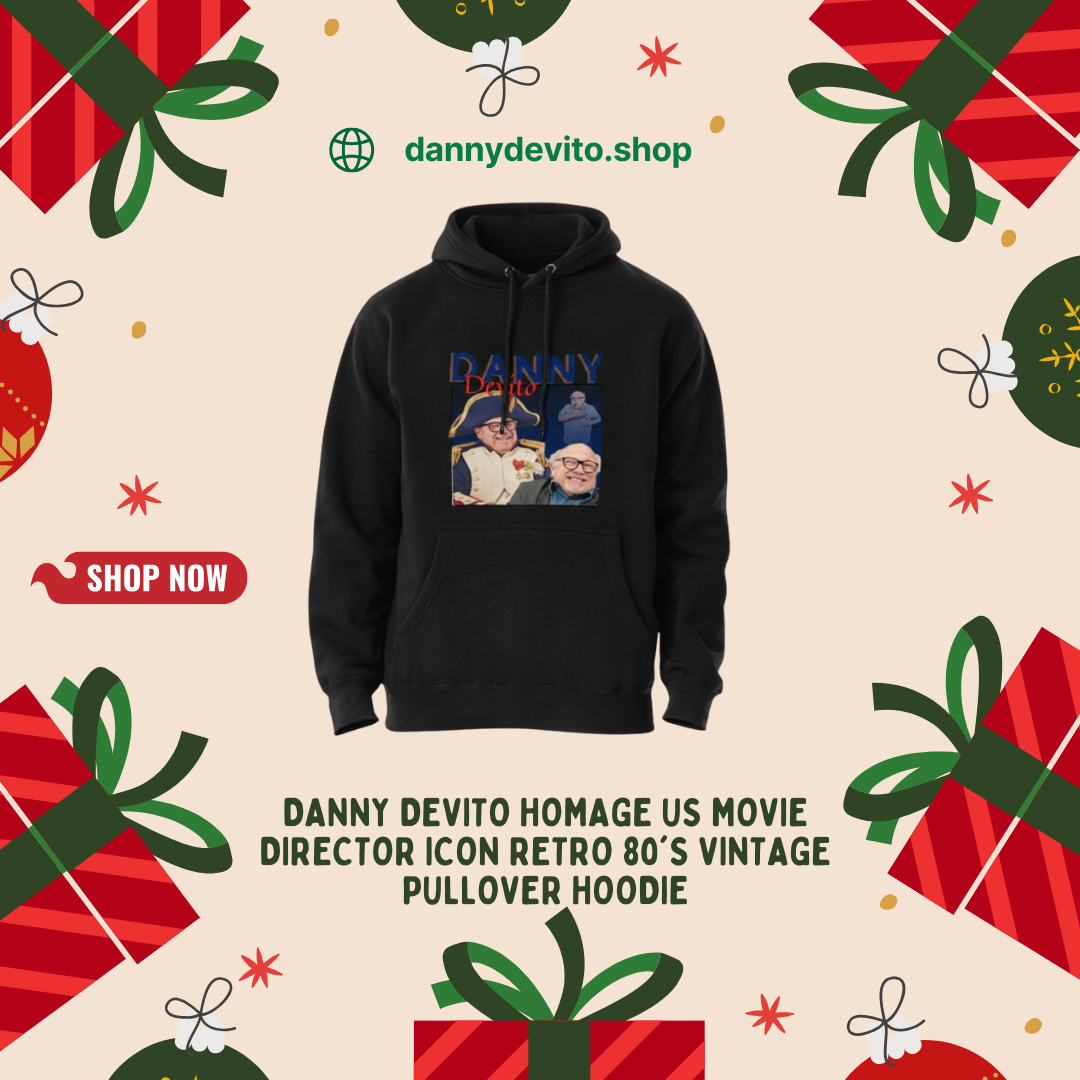 Danny DeVito Homage US Movie Director Icon Retro 80's Vintage Pullover Hoodie